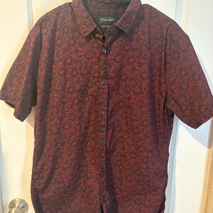 Goodfellow & Co Red and Black Casual Button Down Shirt